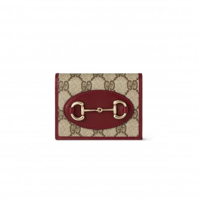  GUCCI HORSEBIT 1955 CARD CASE WALLET 621887 (17.5*11cm)
